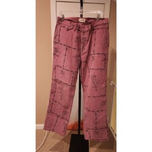 Men's Honor The Gift Pink Barbwire Designer Corduroy Pans - Size 34 NEW